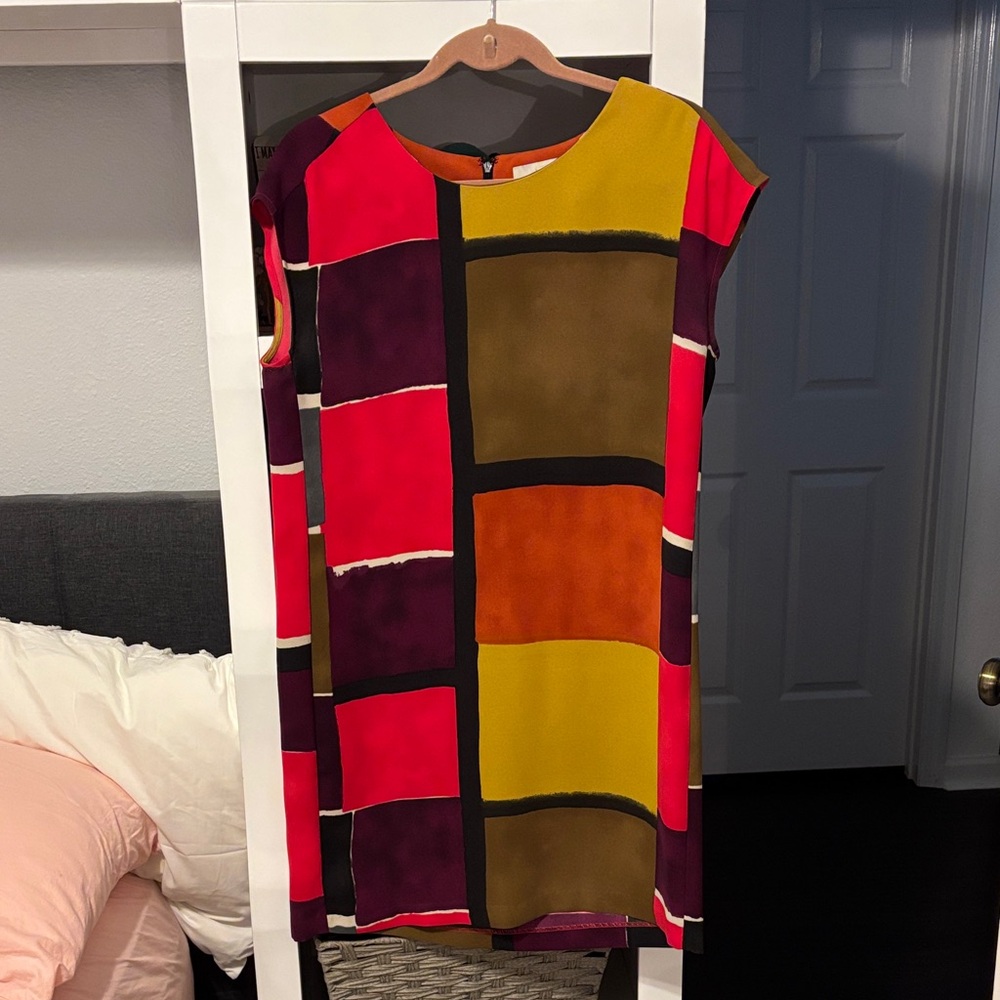 LOFT Vibrant Colorblock Dress